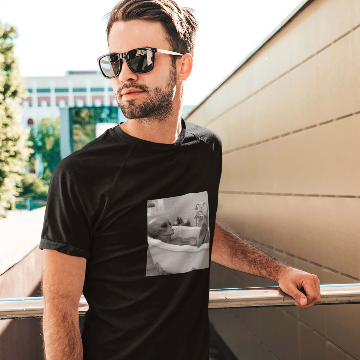 Alien Tub Soak Mens Triblend Tee