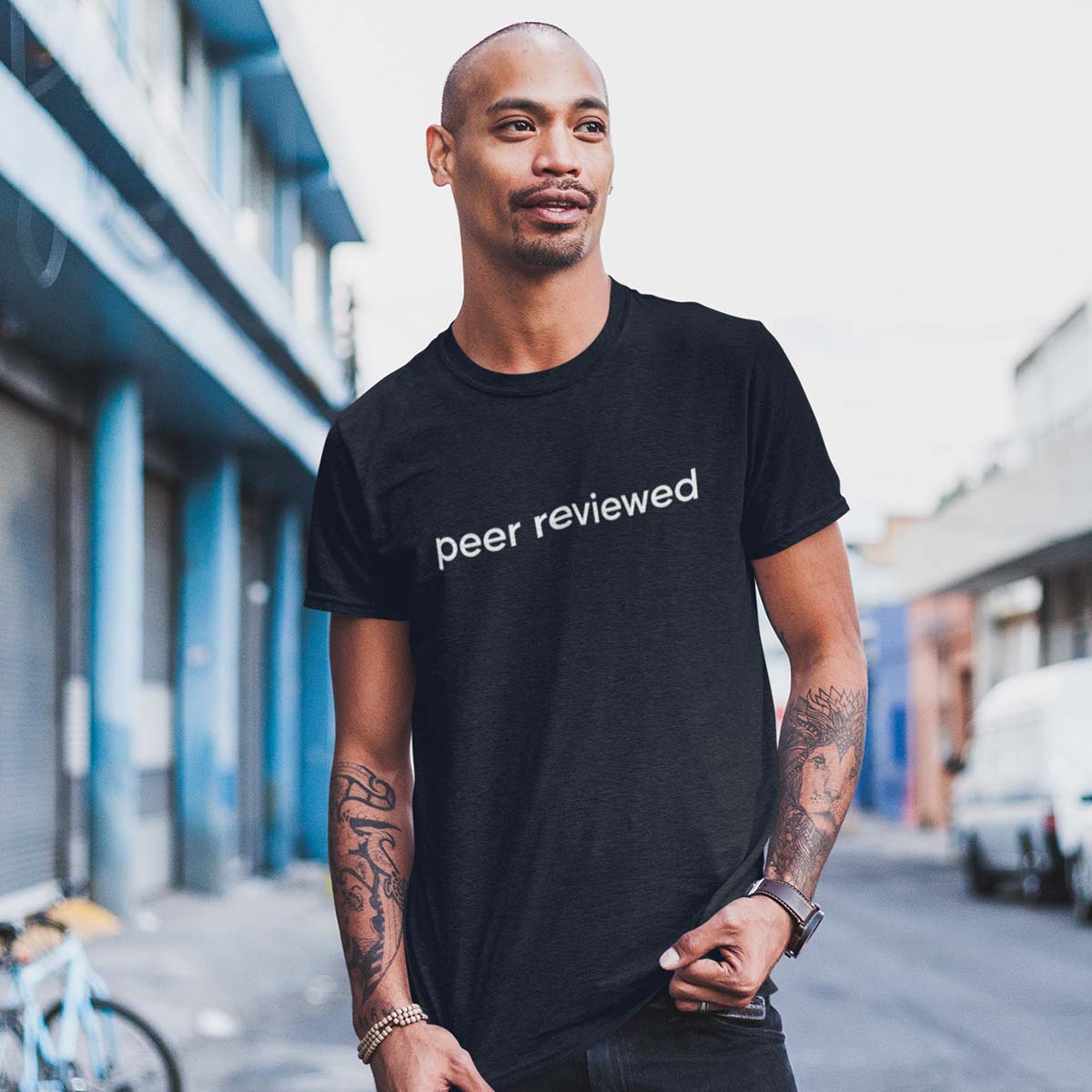 Peer reviewed mens science t shirt